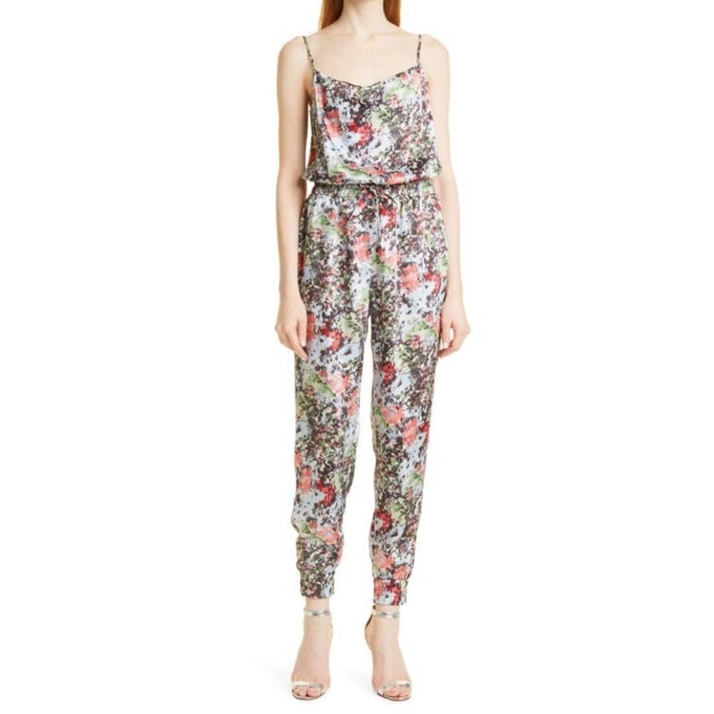 Cinq à Sept Impressionist Finnley Jumpsuit Size Small